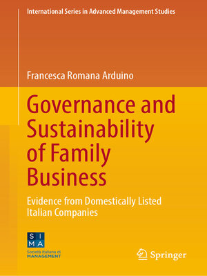 cover image of Governance and Sustainability of Family Business
